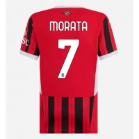 Stroje piłkarskie AC Milan Alvaro Morata #7 Koszulka Podstawowej dla damskie 2024-25 Krótki Rękaw